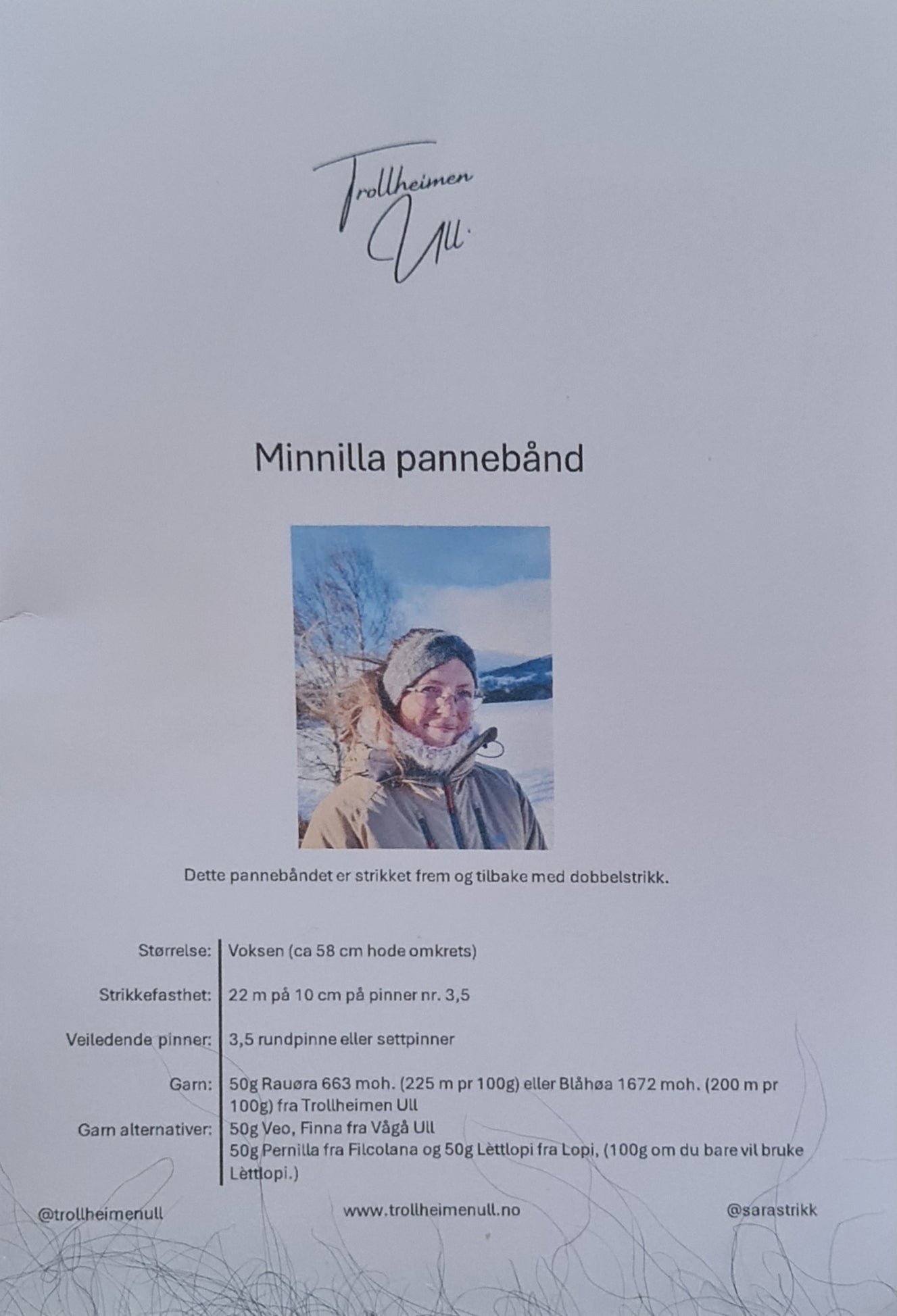 Strikkeoppskrifter
